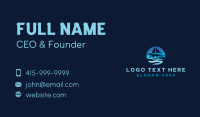 Ocean Boat Sailing Business Card