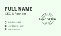 Startup Clothing Shop Business Card