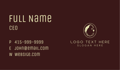 Feather Letter C Business Card