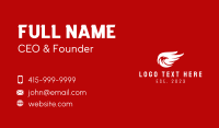 White Eagle Wings Business Card Design
