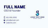 Digital Chat Letter G Business Card Design