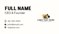Excavator Business Card example 2
