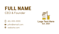 Home Interior Construction  Business Card