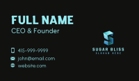 Origami Fold Startup Business Card Image Preview