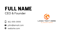 Technology Startup Letter G Business Card