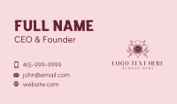 Button Needle Sewing Business Card Design