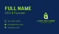 Letter Q Technology Startup Business Card