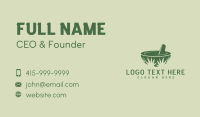 Green Weed Pestle Business Card