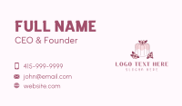 Floral Bundt Cake  Business Card