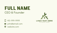 Natural House Leaves Business Card Design