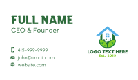 Green Plant House Business Card Design