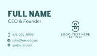 Green Locksmith Letter S  Business Card