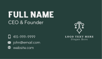 Legal Scale Law Firm Business Card