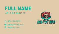 Big Hat Skeleton Business Card Design