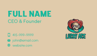 Big Hat Skeleton Business Card Image Preview