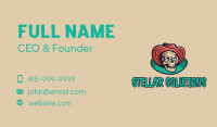 Big Hat Skeleton Business Card Image Preview