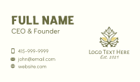 Grape Leaf Champagne Business Card