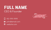 Beauty Fashion Wordmark Business Card