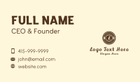 Baked Business Card example 3