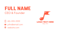Generic Music Flag Business Card Design