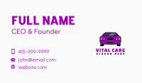 Purple Sports Car Business Card