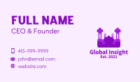Purple Muslim Temple  Business Card