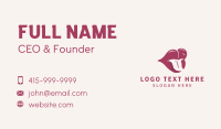 Adult Sexy Lips Business Card Design