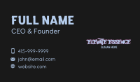Generic Graffiti Wordmark Business Card Design