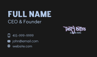 Generic Graffiti Wordmark Business Card