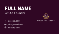 Deer Shield Antler Business Card