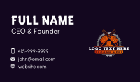 Chainsaw Log Cutter Business Card Design