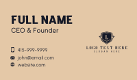 High End Boutique Lettermark Business Card Design