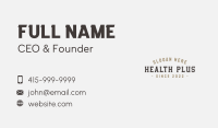 College Varsity Wordmark Business Card