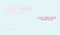 Cute Quirky Bubbles Business Card Design