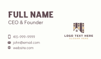 House Flooring Construction Business Card