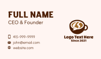 Chat Bubble Cup Business Card