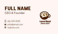 Chat Bubble Cup Business Card Image Preview