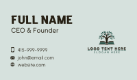 Book Tree Publisher Business Card Design