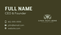 Rustic Garden Rake Business Card