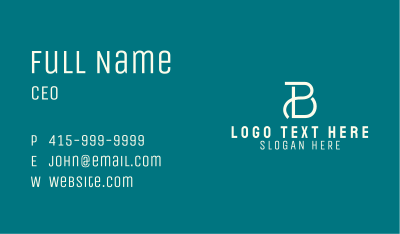 Generic Business Letter B  Business Card
