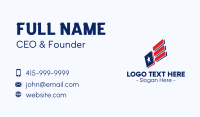 Modern American Flag Business Card Design