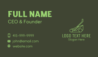 Law Mower Gardening Business Card