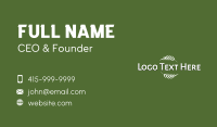 Text Logo Business Card example 3