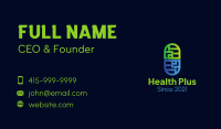 Geometric Pill Outline Business Card Image Preview