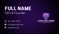 Purple Tiger Lion Panther Business Card