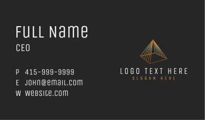 Finance Pyramid Business Card Image Preview