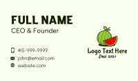 Watermelon Fruit Slice Business Card
