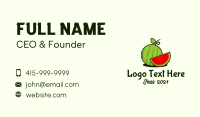 Watermelon Fruit Slice Business Card Design