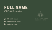 Organic Scented Candle  Business Card Design