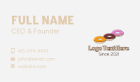 Triple Donut Snack Business Card